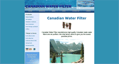 Desktop Screenshot of canadianwaterfilter.com